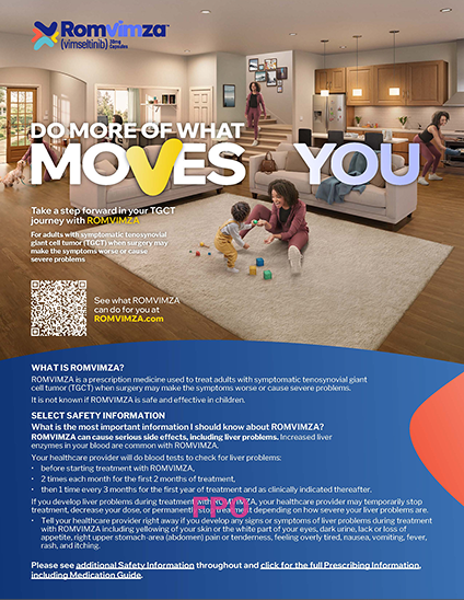 ROMVIMZA™ (vimseltinib) brochure for patients